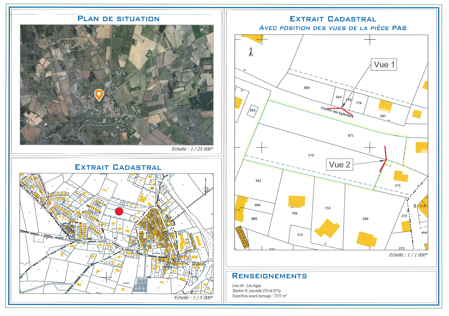 plan de terrain à saint christol d'albion